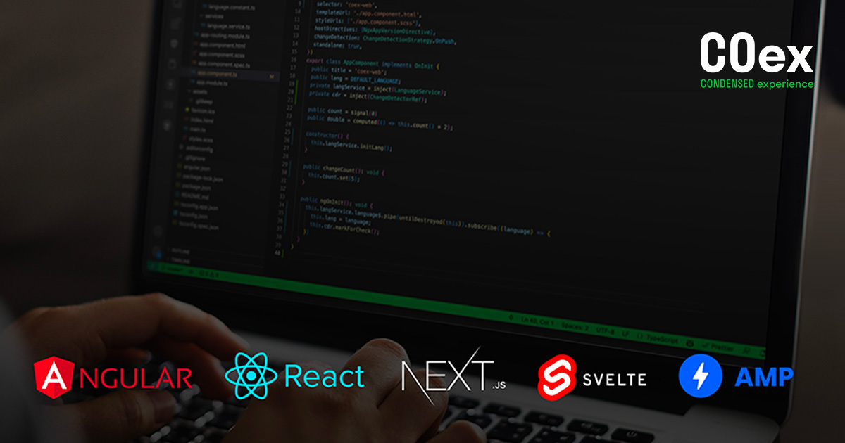 Angular, React, TypeScript, Next.js a další technologie, ve kterých rádi děláme frontend webových aplikací