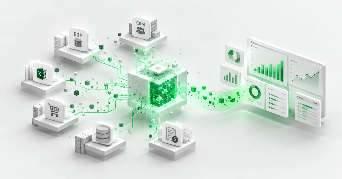ERP, CRM a další systémy: jak sjednotit data pro reporting a dashboardy